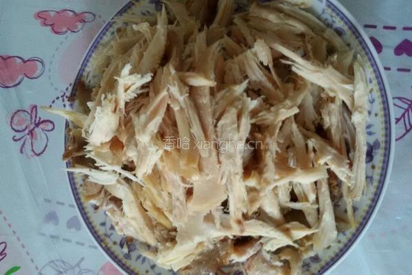 鸡丝打卤面的做法图解2
