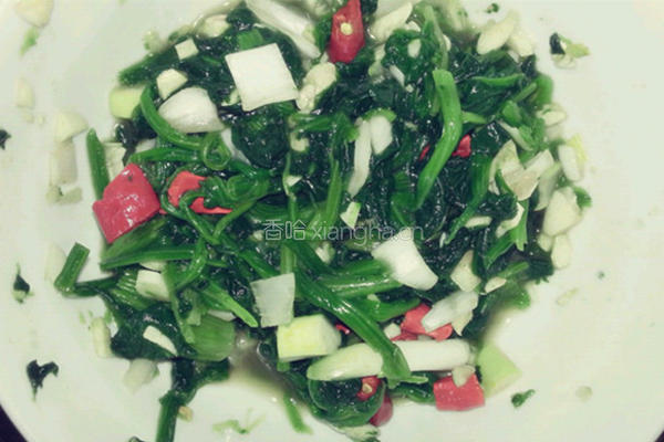 凉拌菠菜