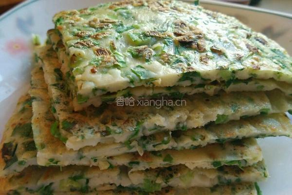 鸡蛋韭菜煎饼的做法图解8