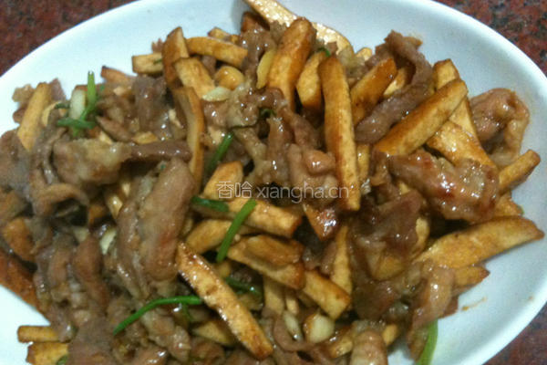 香干肉丝的做法图解8