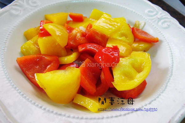 蜜汁鸡腿炒甜椒的做法图解8