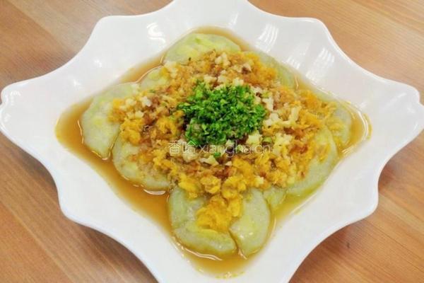 蒜蓉蟹肉蒸丝瓜