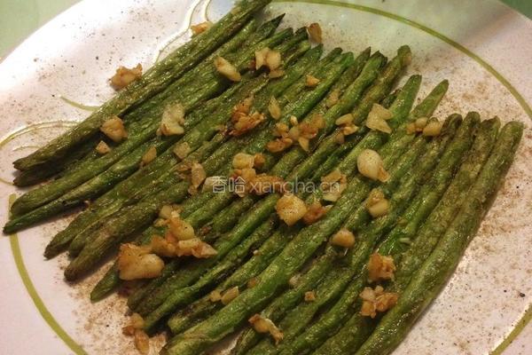 蒜香干煸四季豆的做法图解4