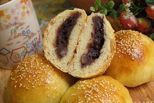 红豆鲜奶面包的做法图解17