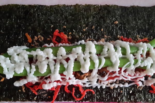 甘松板条海苔卷的做法图解2