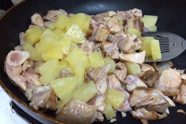 夏威夷鸡腿披萨的做法图解2