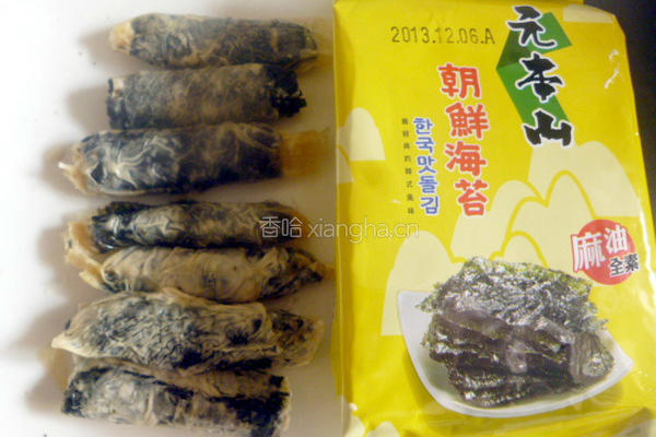 蜜汁海苔腐皮卷的做法图解4