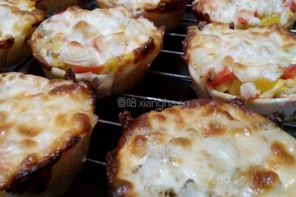 鲔鱼披萨塔的做法图解4