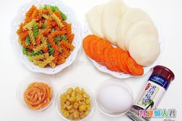 风通心面沙拉便当的做法图解1