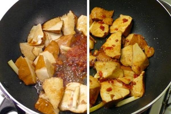 豆瓣香干炒白菜的做法图解3