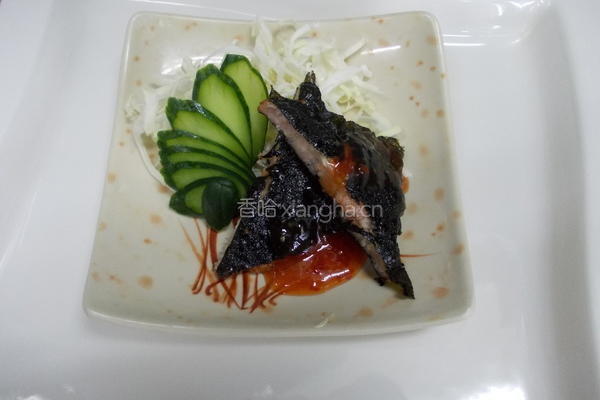 海苔月亮虾饼的做法图解4