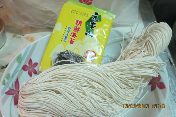 海苔面线汤的做法图解1