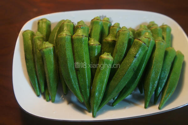 秋葵泡菜的做法图解1