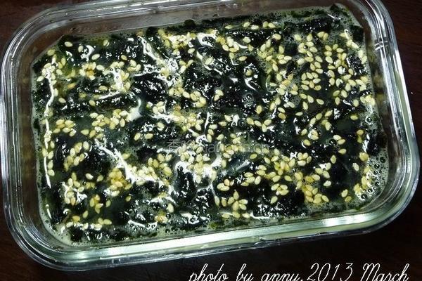 芝麻海苔蒸蛋的做法图解4