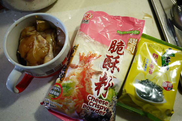日式海苔鸡唐扬的做法图解1