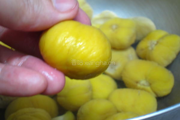 茶巾地瓜栗子烧的做法图解3