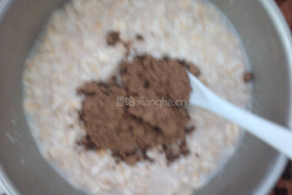 燕麦可可饼干的做法图解2