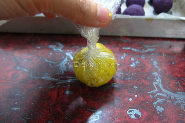 茶巾地瓜栗子烧的做法图解11