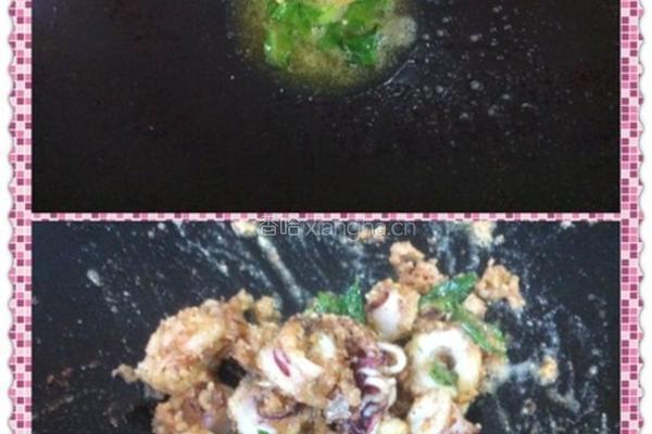 奶油麦片墨鱼的做法图解3