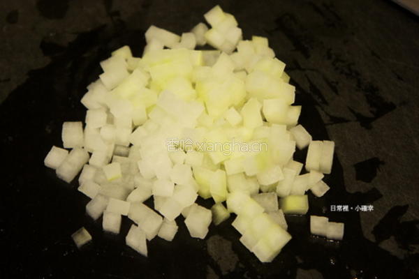 冬瓜蛤蛎蟹肉炊饭的做法图解1