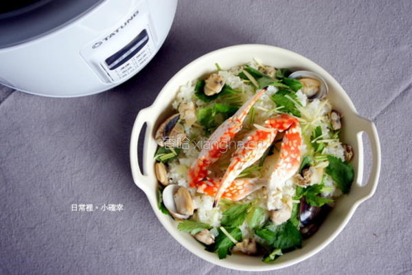 冬瓜蛤蛎蟹肉炊饭的做法图解5