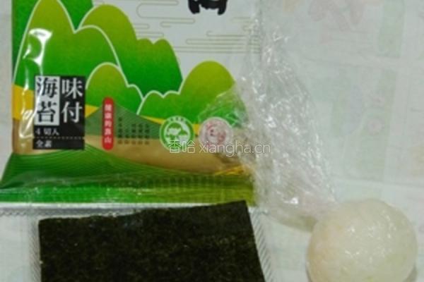 元本山海苔蜗牛的做法图解1