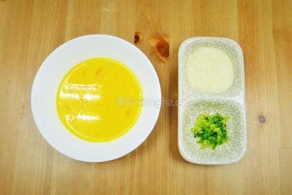 蟹肉蒸蛋的做法图解1