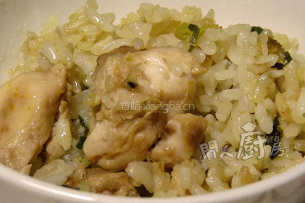 北菇滑鸡蒸饭的做法图解5
