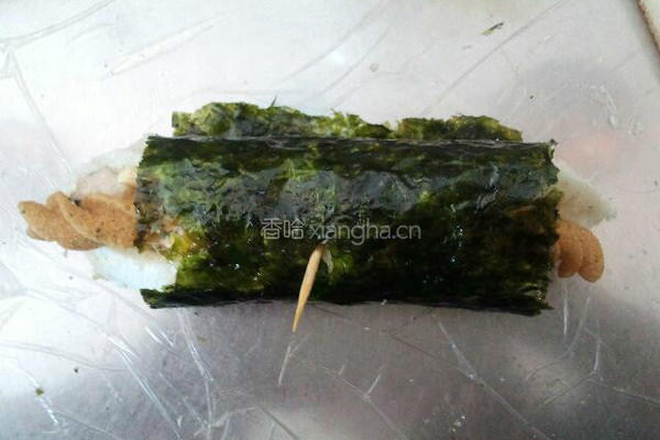 海苔喀哩鲔鱼卷的做法图解13