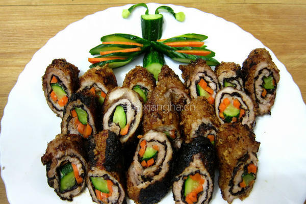 海苔肉卷的做法图解4