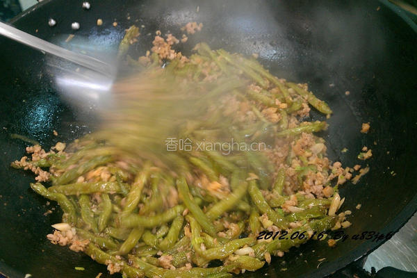 干煸四季豆的做法图解5
