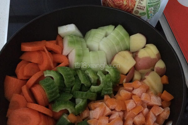 蔬菜泡菜锅的做法图解2