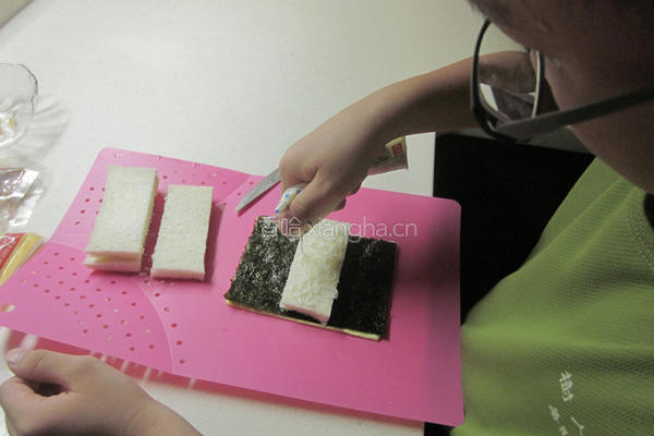 简易小点心-起酥肉松海苔包「元本山海苔」的做法图解3