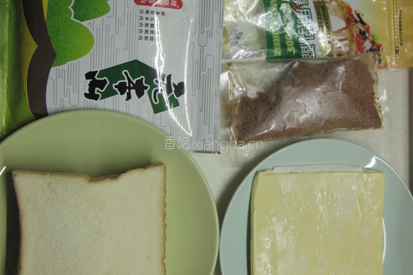 简易小点心-起酥肉松海苔包「元本山海苔」的做法图解1