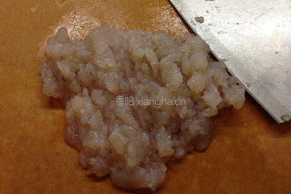 蒜汁青甜椒酿肉的做法图解2