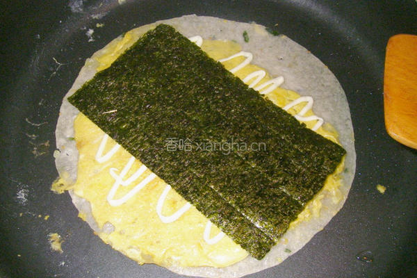 起司海苔蛋饼的做法图解7