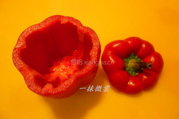 焗烤马铃薯甜椒杯的做法图解3