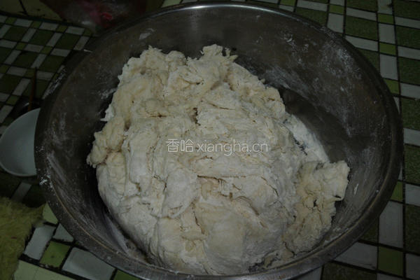 海苔肉松芝麻大饼的做法图解1