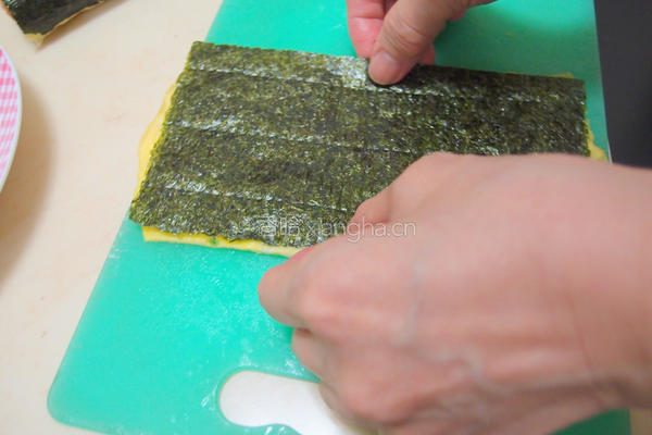 元本山海苔热狗卷的做法图解5