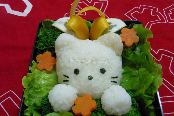猫肉球便当的做法图解4