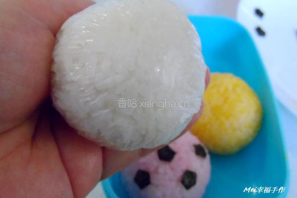 彩色足球便当的做法图解3