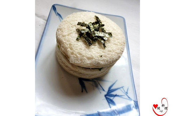 海苔圆形三明治