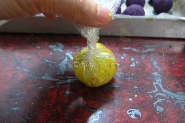茶巾地瓜栗子烧的做法图解11