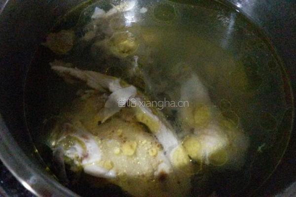 鸡汤荠菜馄饨的做法图解1