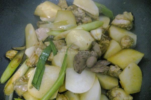 兔肉闷萝卜的做法图解8
