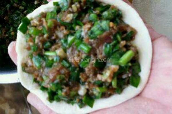艽菜馅饼的做法图解2