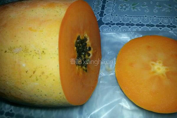 木瓜奶冻的做法图解1