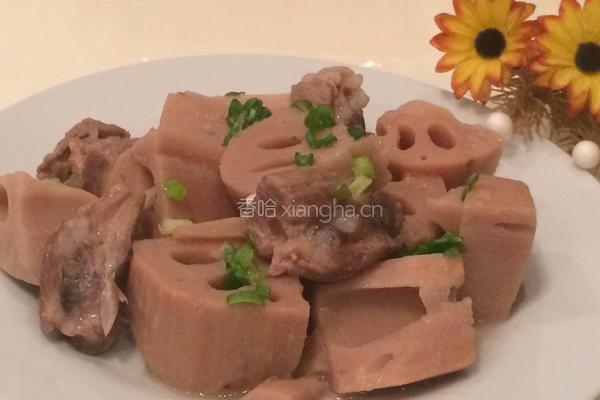 莲藕炆排骨的做法图解4