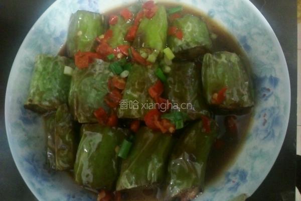 青椒肉末卷的做法图解7