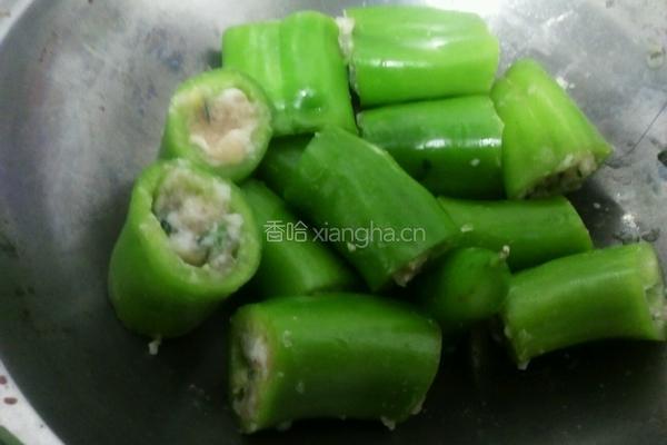 青椒肉末卷的做法图解4